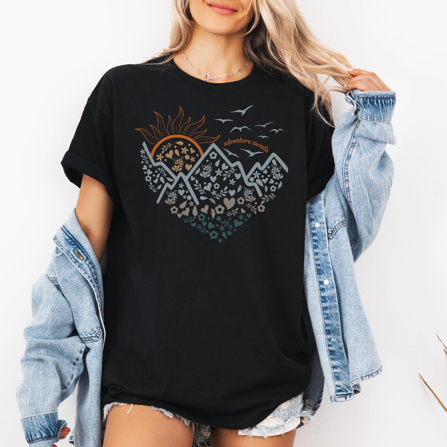 Adventure Awaits Shirt, Camping T-shirt, Wanderlust Explore More Shirt, Nature Lover Tee