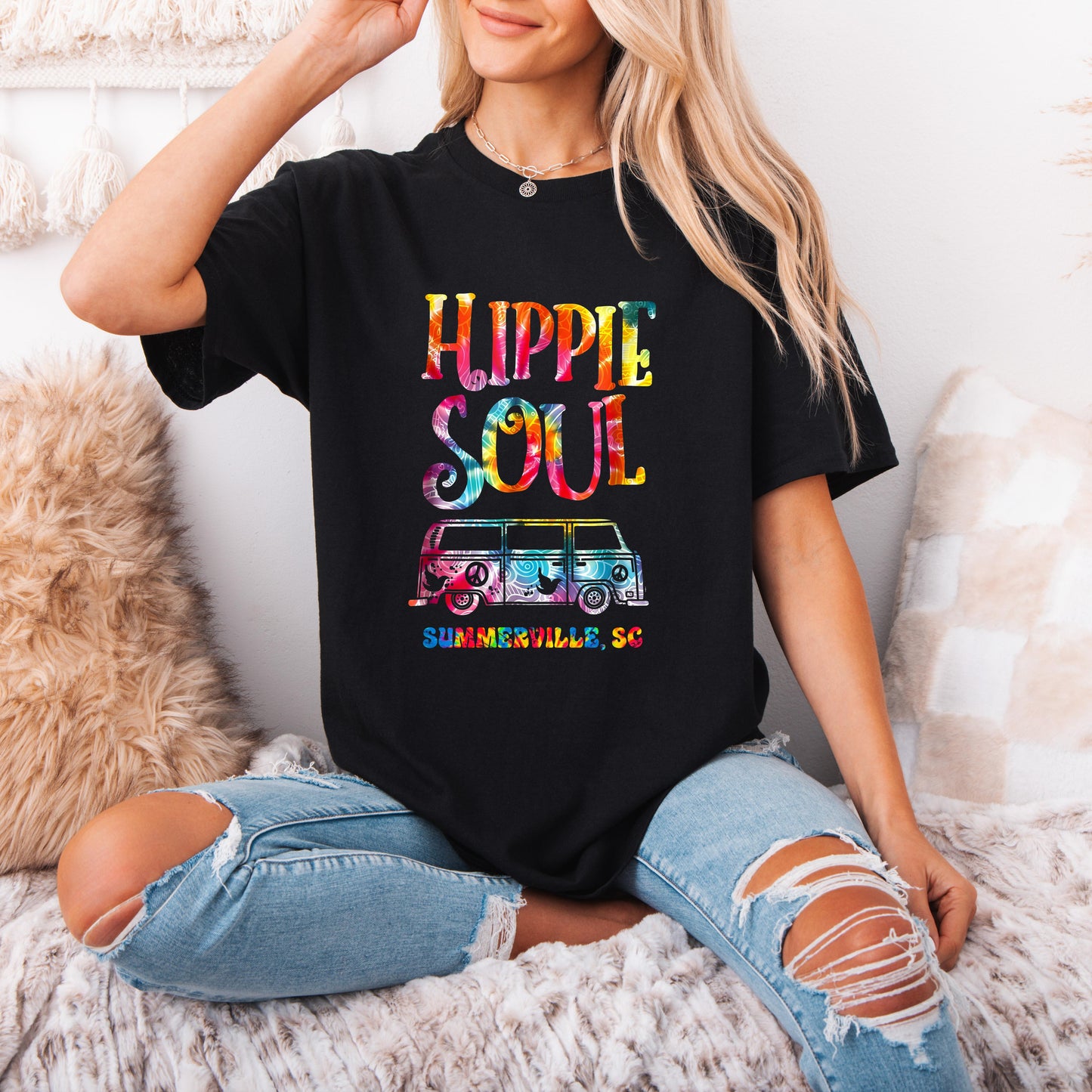 Hippie Soul Shirt, Peace Shirt, Hippie Car Shirt, Van Bus T-shirt