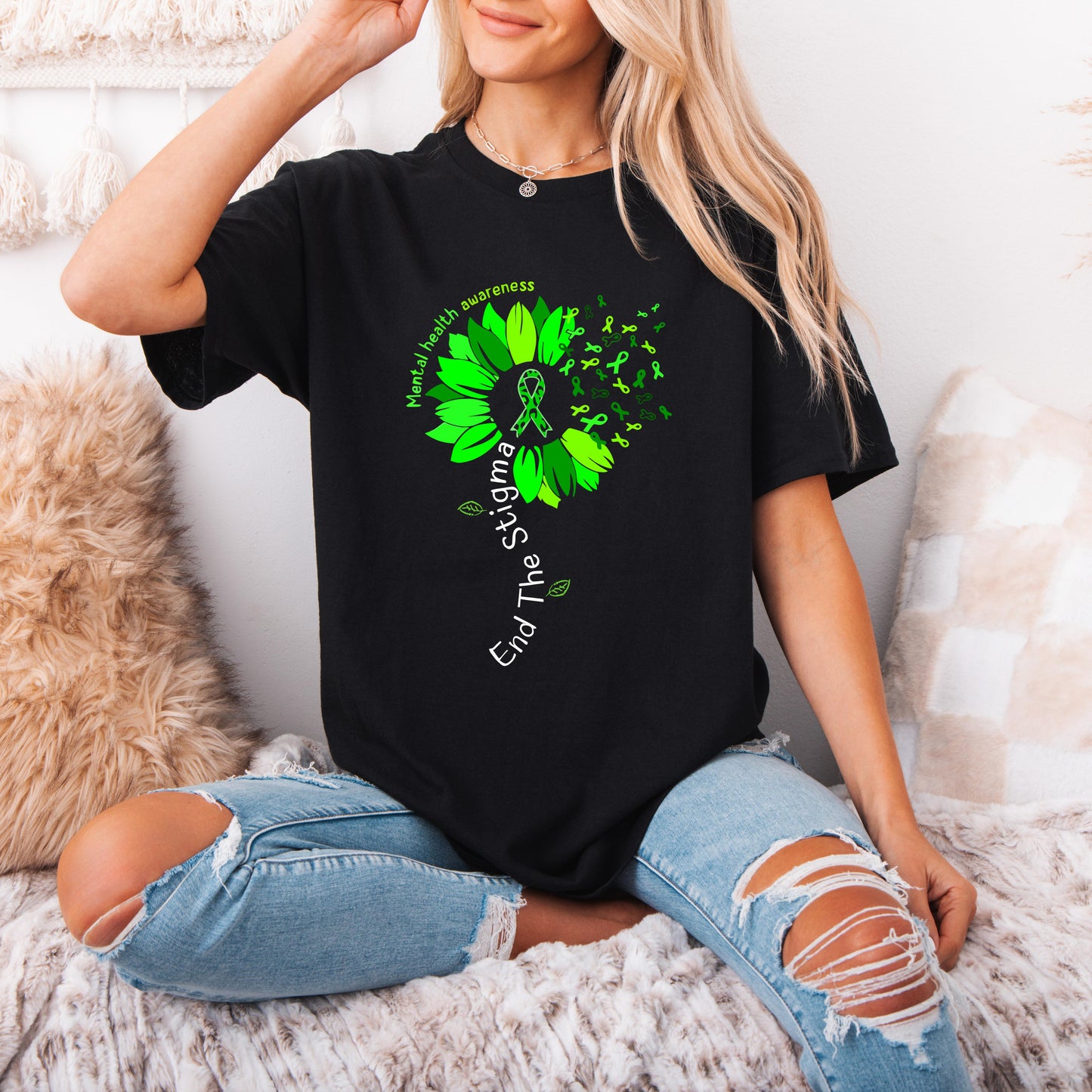 End The Stigma Mental Health Awareness Shirt, Motivational T-shirt, Self Love Shirt, Mental Health Shirt