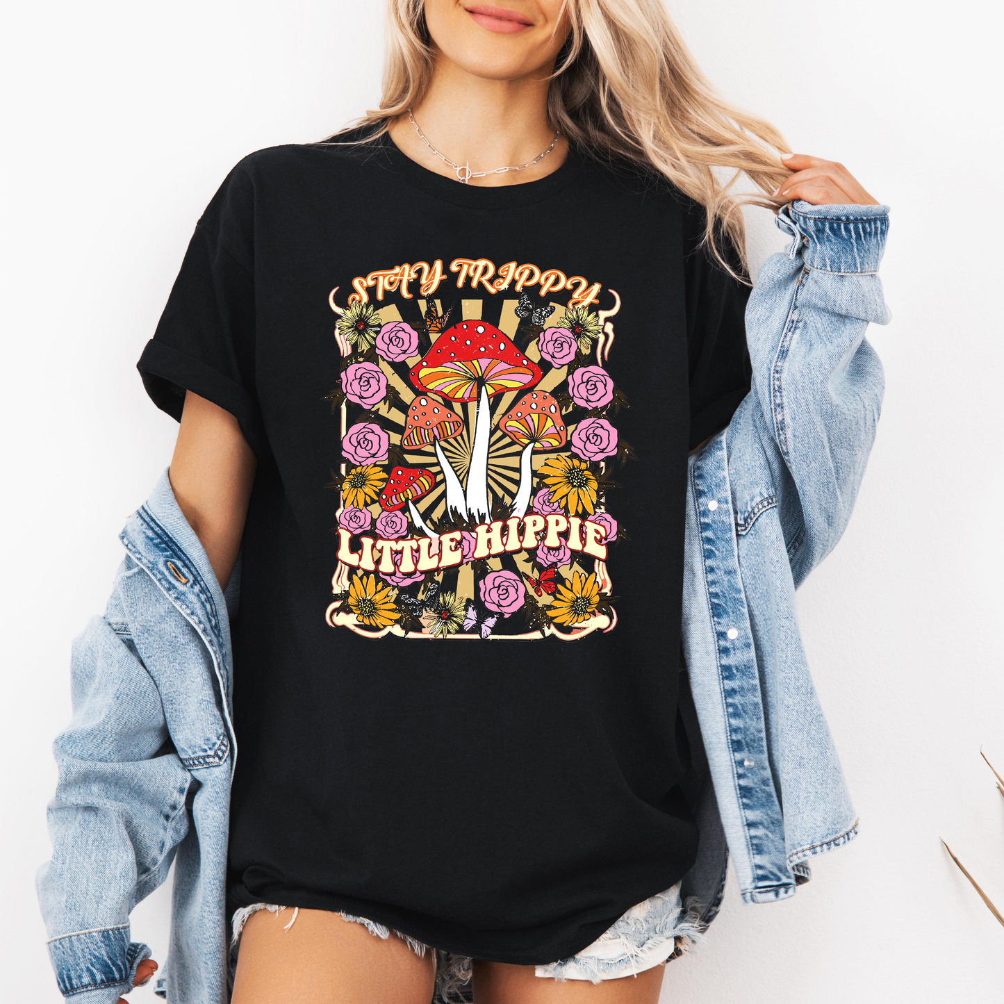 Mushroom shirt, Botanical Shirt, Hippie Mushroom T-shirt
