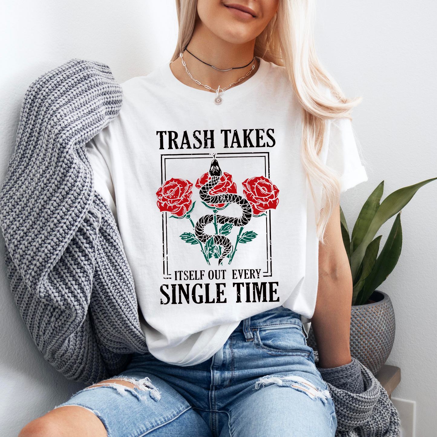 Trash Takes Itself Out Every Single Time Shirt, Albums Shirt for Music Lover T-shirt