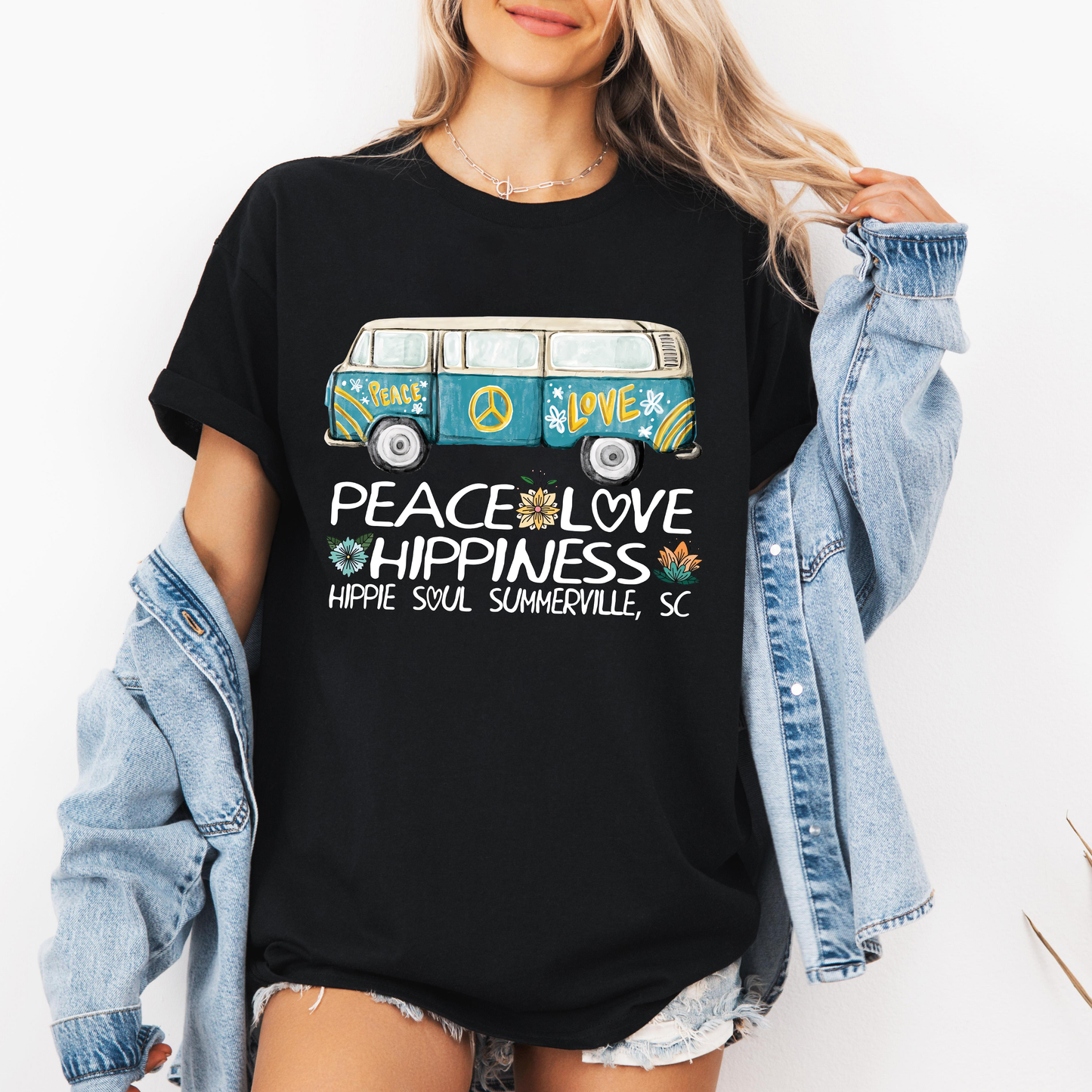 Peace Love Hippies T-Shirt, Peace Love and Party Shirt
