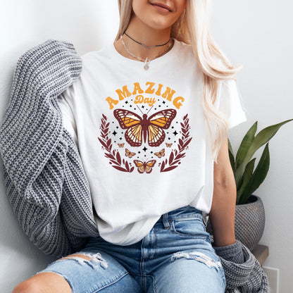 Amazing Day Shirt, Positive Shirt,  Motivational Butterfly T-shirt
