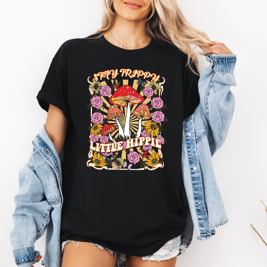Mushroom shirt, Botanical Shirt, Hippie Mushroom T-shirt